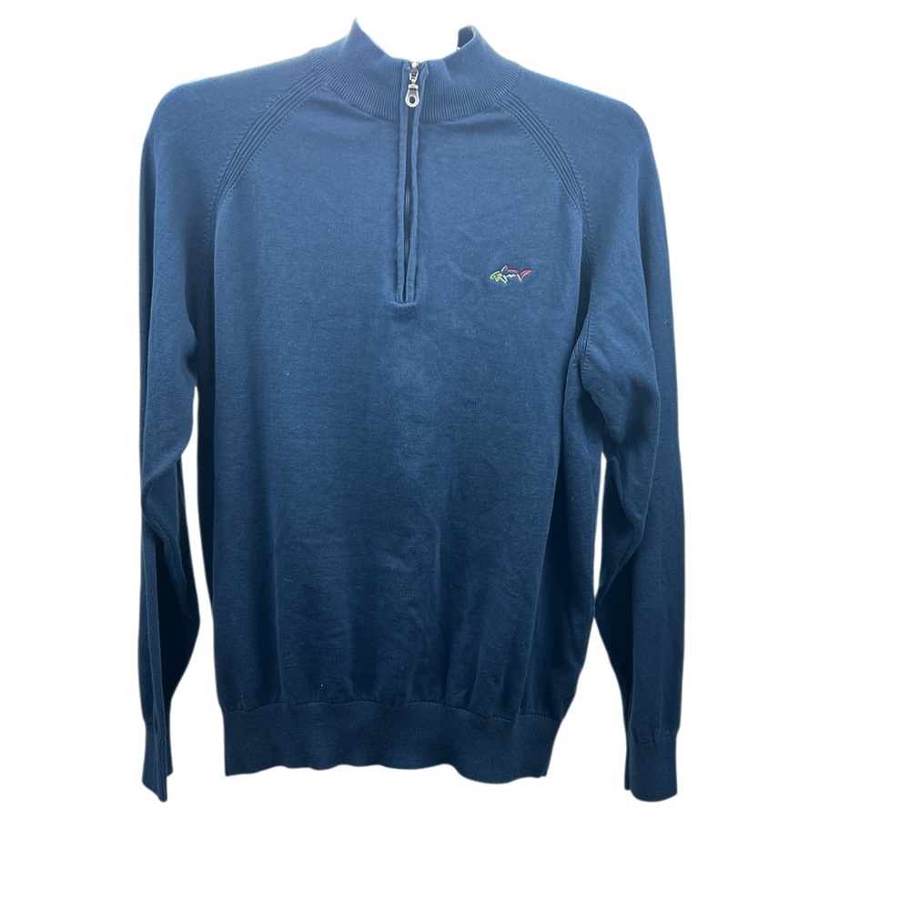Greg Norman Collection Navy Zip-Up Sweater